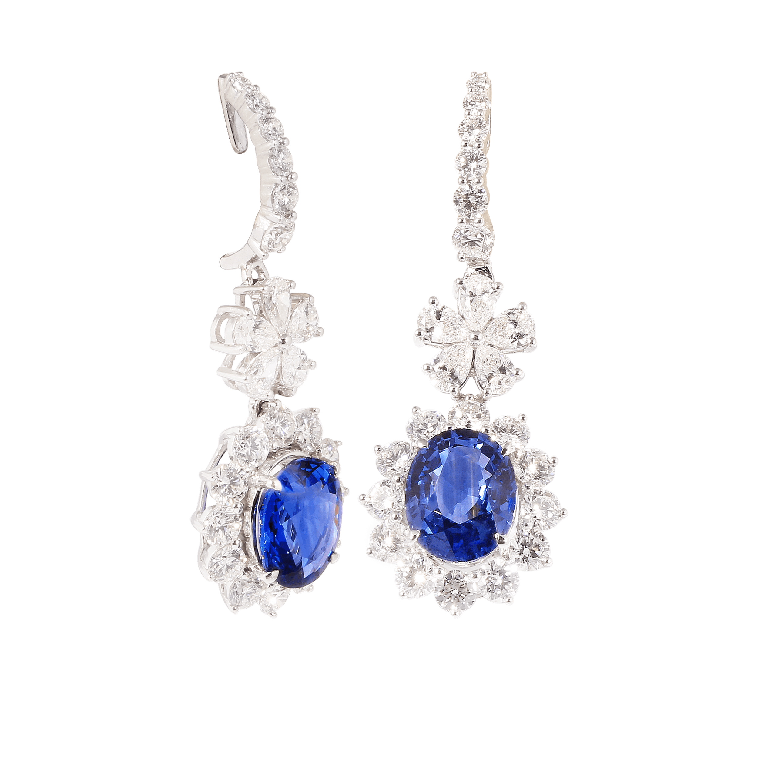 Share more than 77 sapphire diamond earrings white gold super hot ...